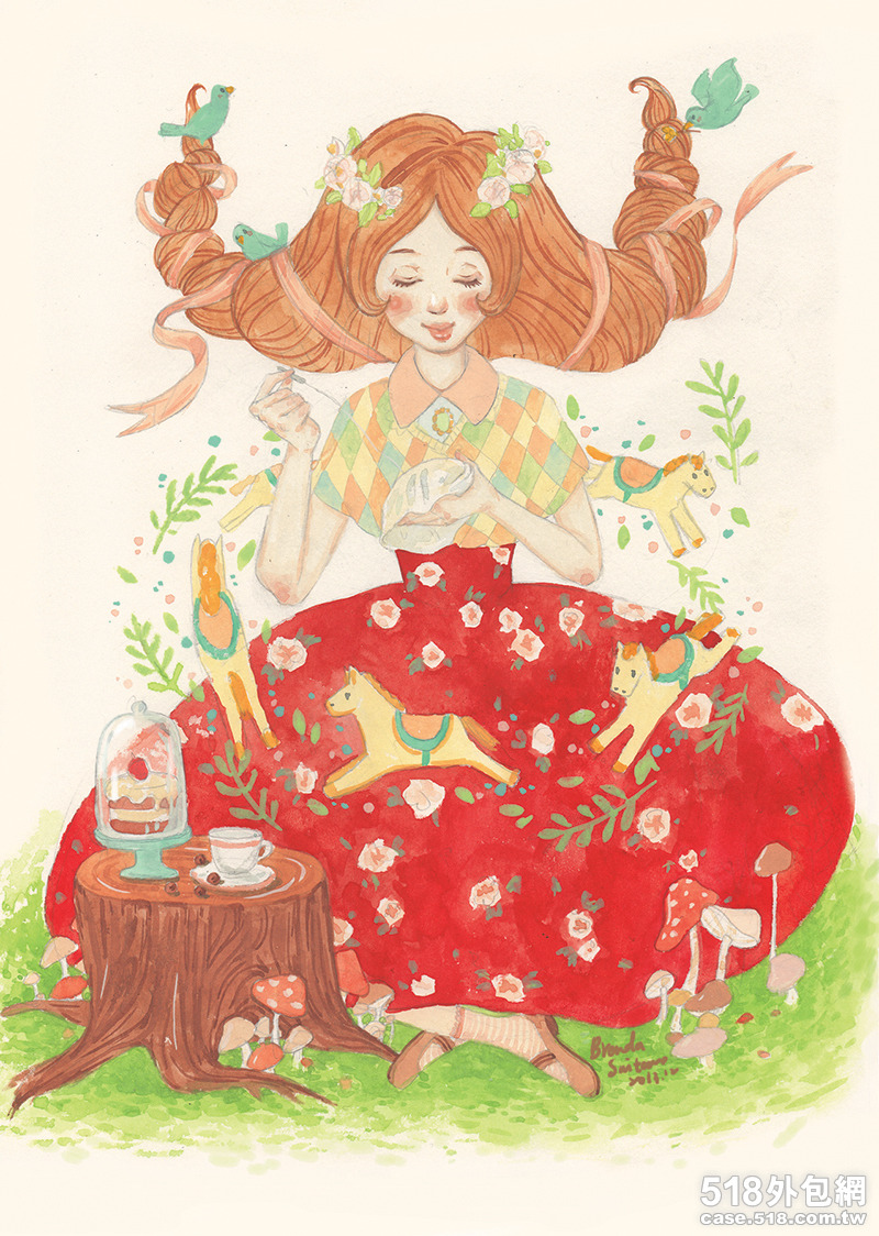 精致手绘插画 - BrendaSuitcase布兰达小皮箱的